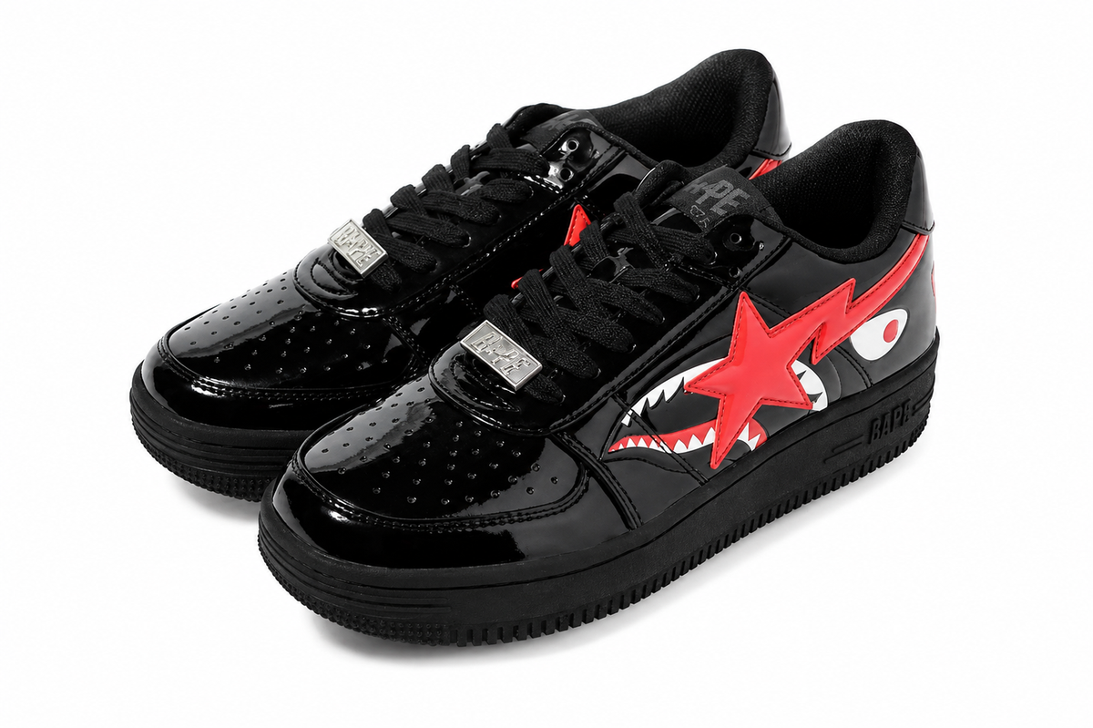 BAPESTA all black shark